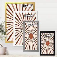 Geometric Radiant Sun  Canvas Wall Art