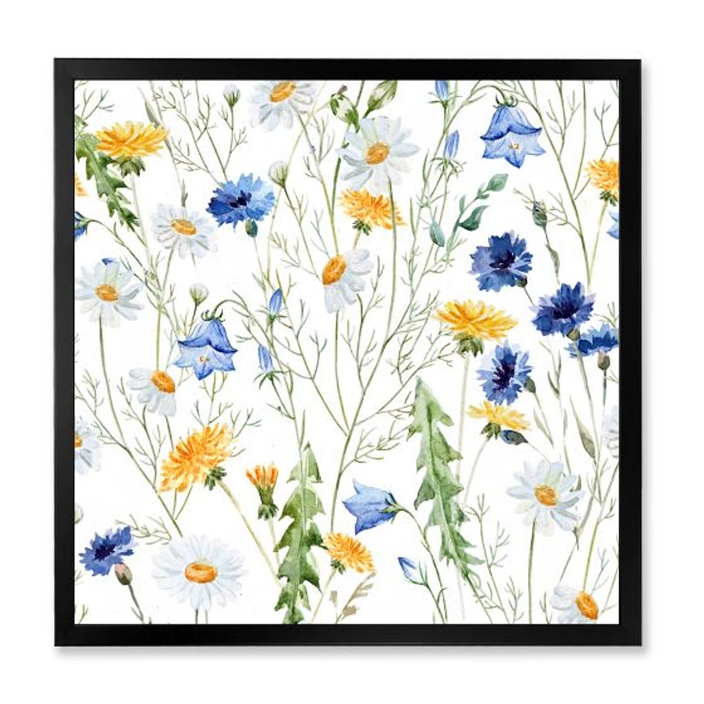 Toile « WildFlowers Chamomile and Clover Bell II