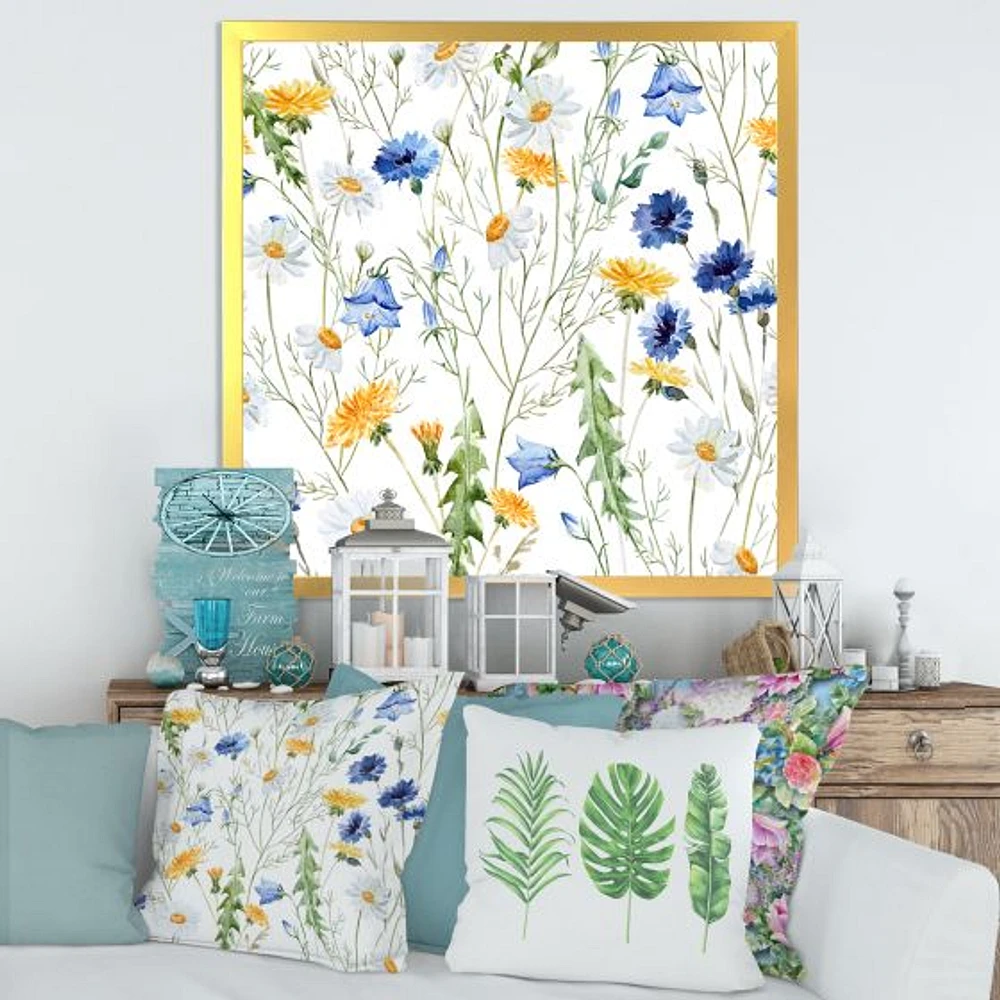 Toile « WildFlowers Chamomile and Clover Bell II