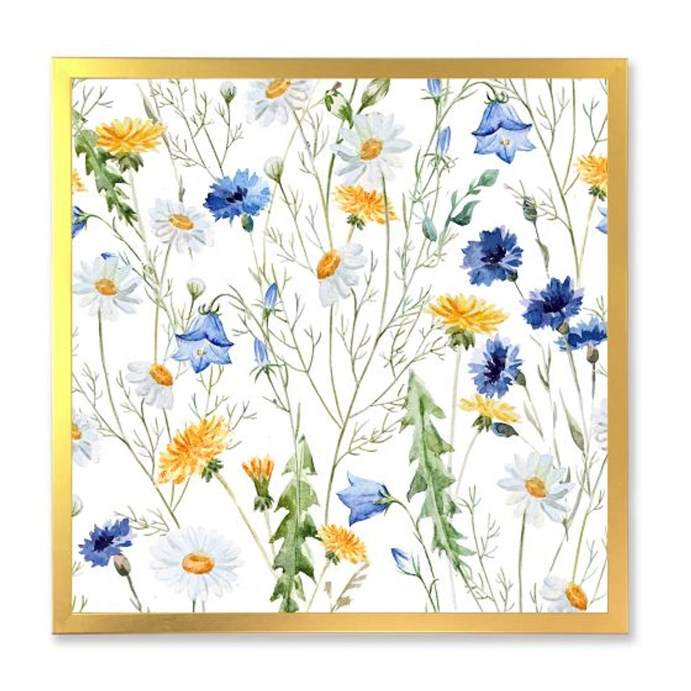 Toile « WildFlowers Chamomile and Clover Bell II