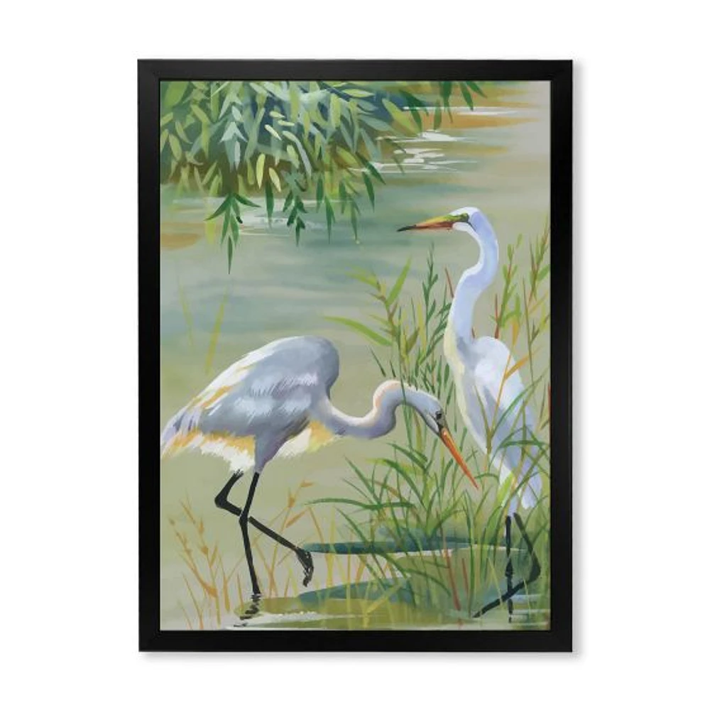 Toile « Heron Birds I »