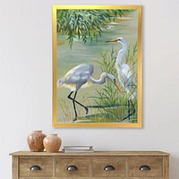 Toile « Heron Birds I »