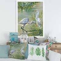 Toile « Heron Birds I »