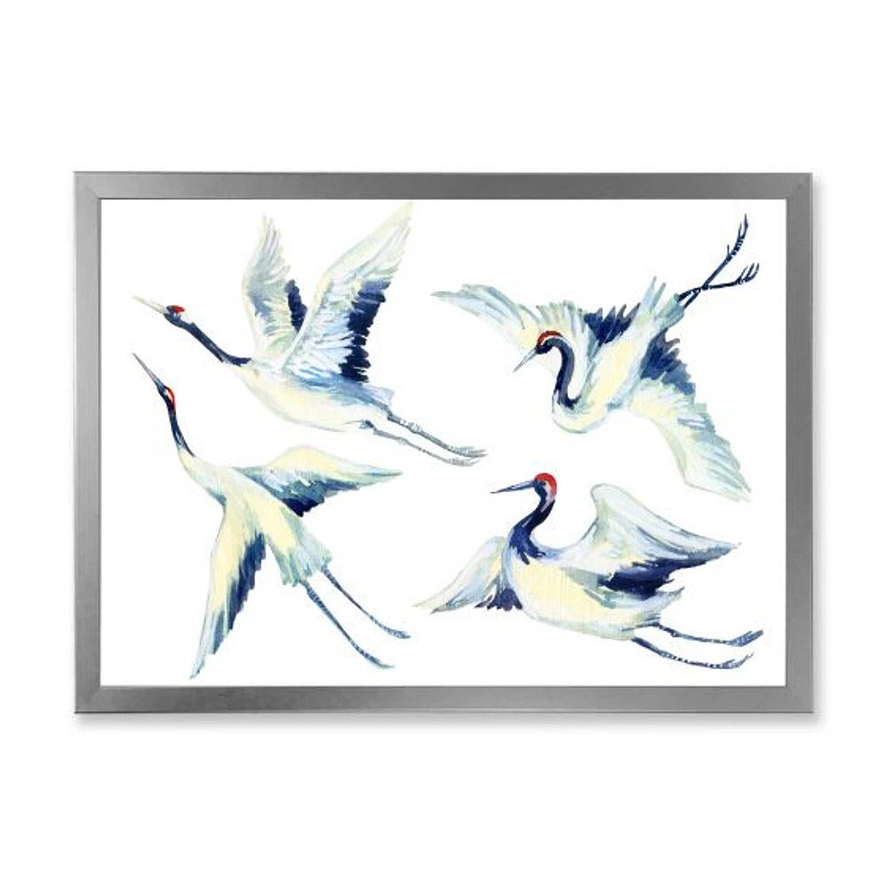 Toile « Asian Crane Bird Impression