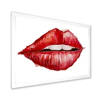 Toile « Valentines Day Red Woman Lips