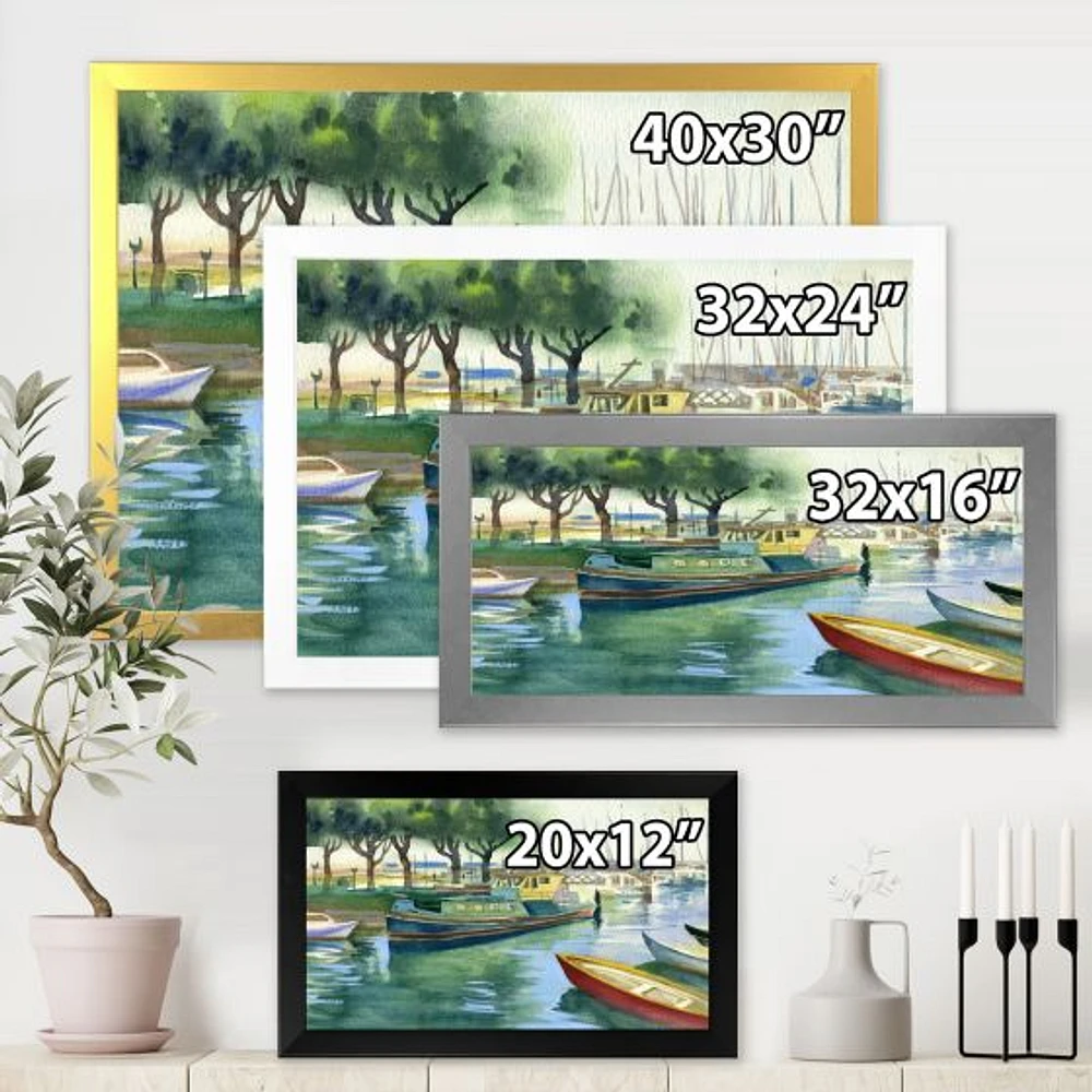 Boats Green Spring  Wall Art