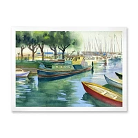 Boats Green Spring  Wall Art