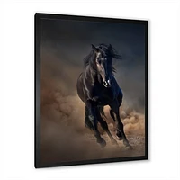 Toile « Portrait of Thoroughbred Nonius Stallion Horse I »