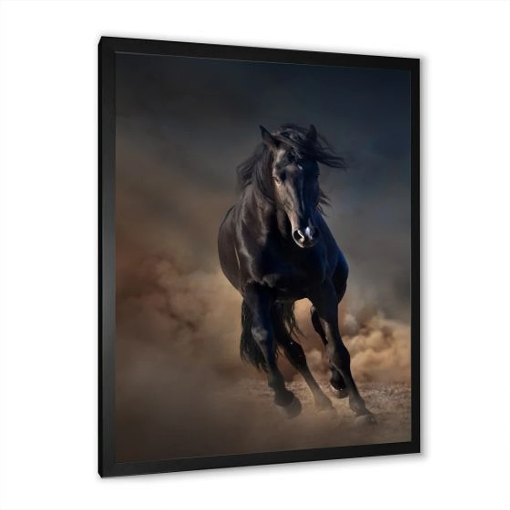 Toile « Portrait of Thoroughbred Nonius Stallion Horse I »