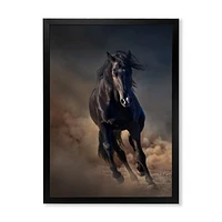 Toile « Portrait of Thoroughbred Nonius Stallion Horse I »