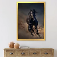 Toile « Portrait of Thoroughbred Nonius Stallion Horse I »