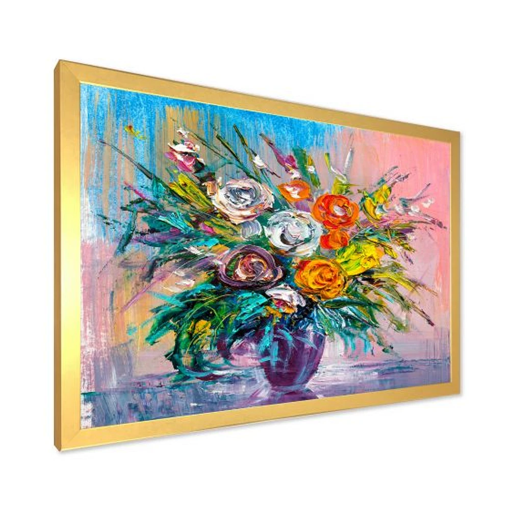 Bouquet of VIbrant Flowers  Wall Art