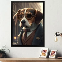 Mafia Beagle I Wall Art