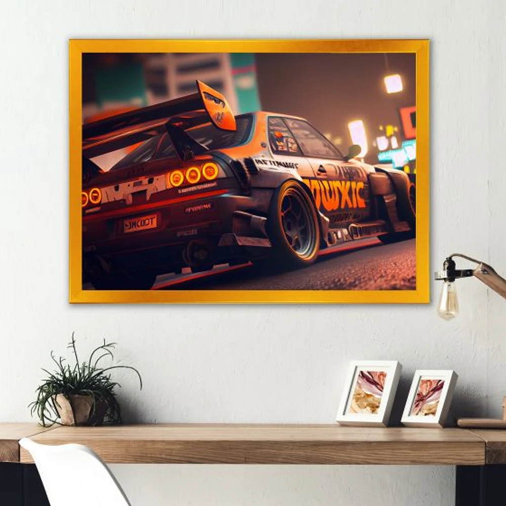 Tunning Car Drifting Tokyo V Wall Art