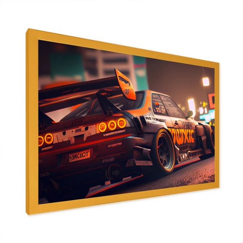 Tunning Car Drifting Tokyo V Wall Art