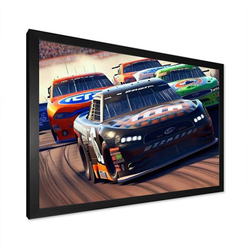 Stock Car Racing Last Lap Wall Art