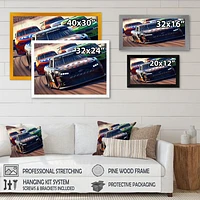 Stock Car Racing Last Lap Wall Art