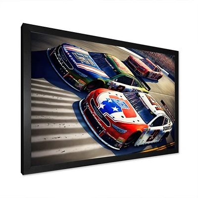 American Race Car Framed Wall Art