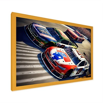 American Race Car Framed Wall Art