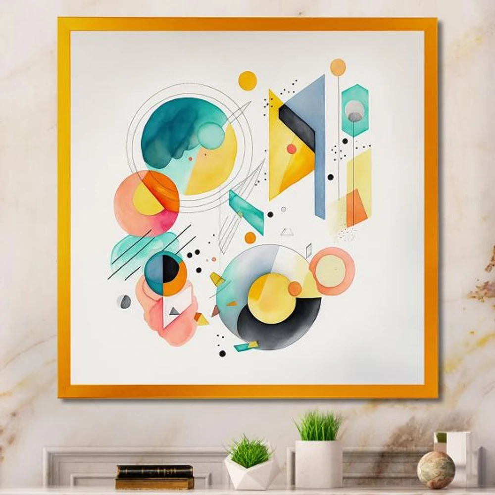 Multi-Color Circular Abstract I Wall Art