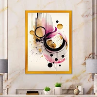 Pink Watercolor Abstract Wall Art