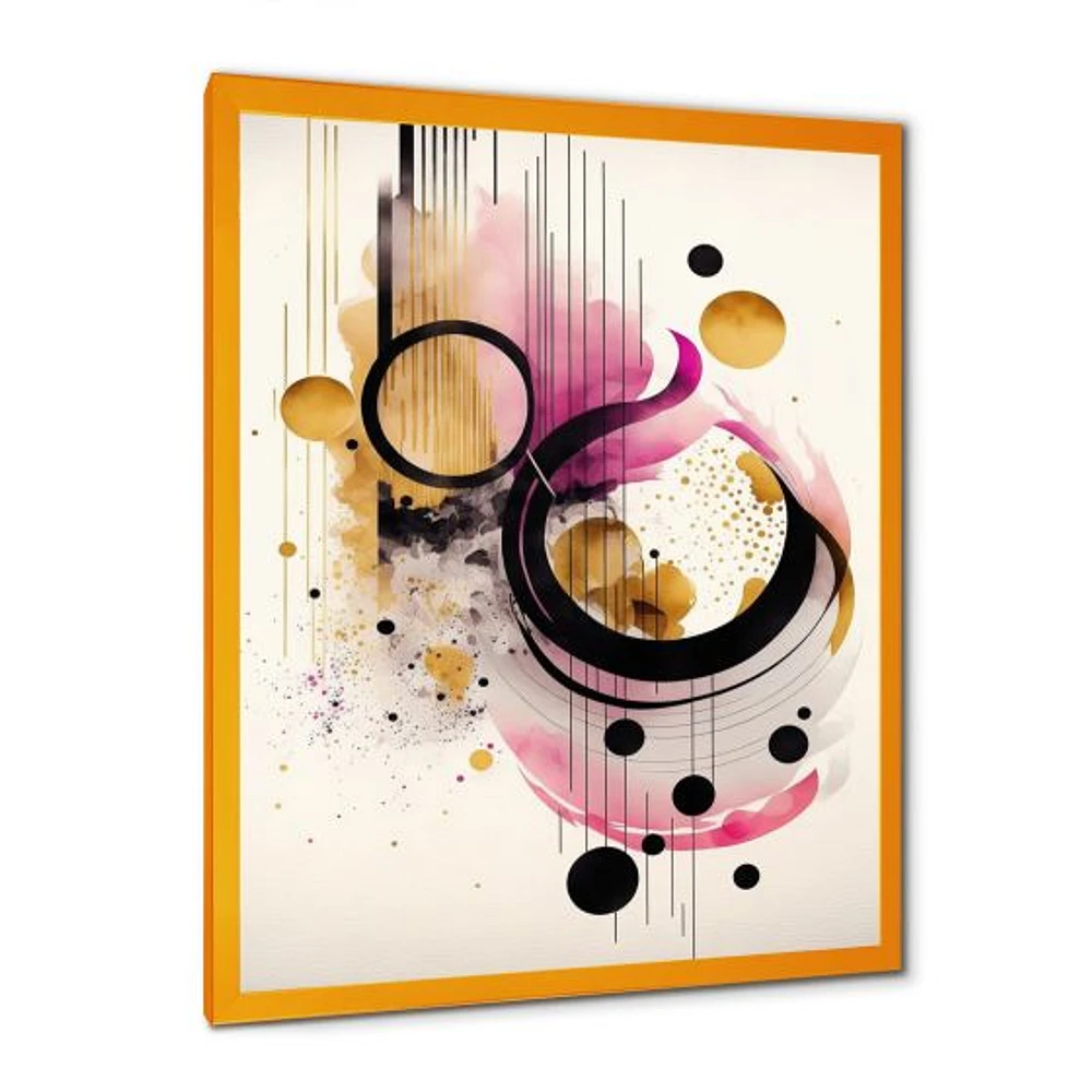 Pink Watercolor Abstract Wall Art