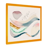 Multi-Color Pastel Waves Wall Art