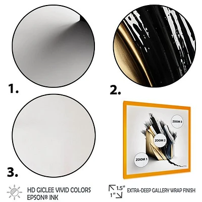 Black And Gold Cubic Expression VI Wall Art