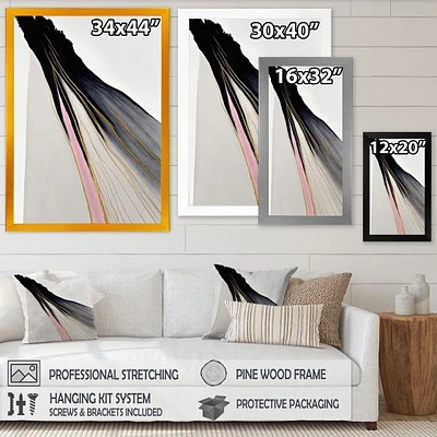 Minimalism Pink And Gold Cubic Fusion VI Wall Art