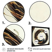 Gold Glamour Circle 1 Wall Art