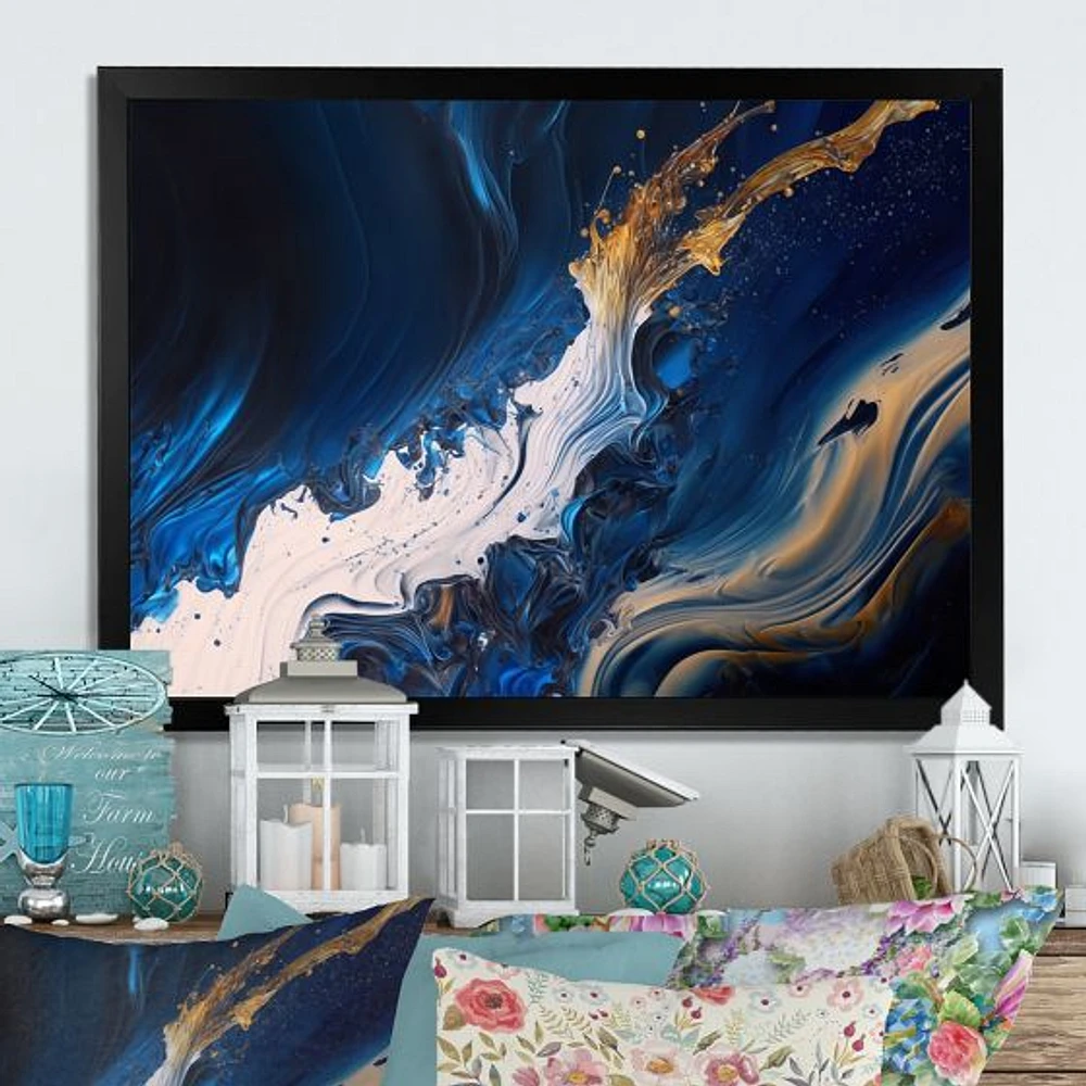 Ice Paint Splash Wall Art