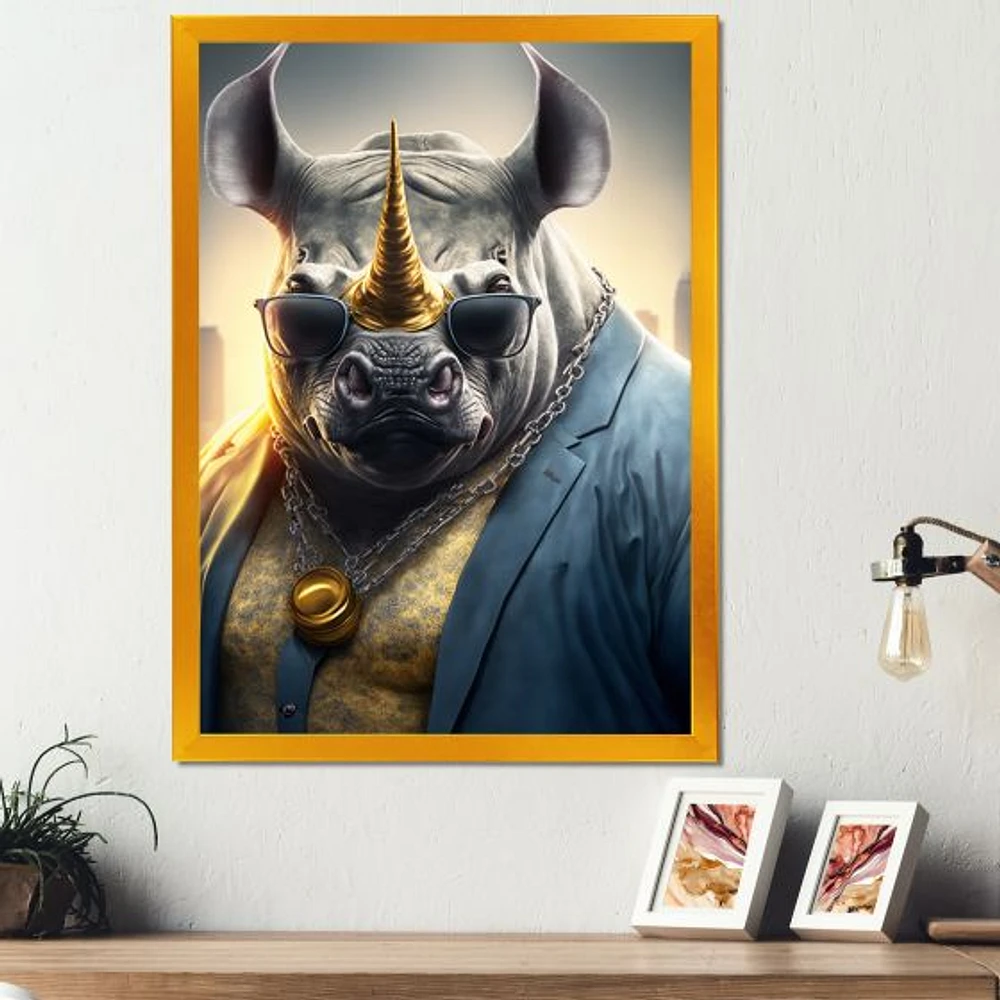 Rhino Gangster NYC Wall Art