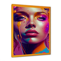 Liquid Ink Woman Portrait I Wall Art