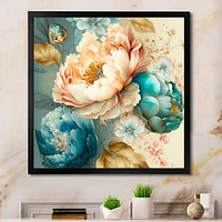 Multi-Color Blooming Flowers V Wall Art