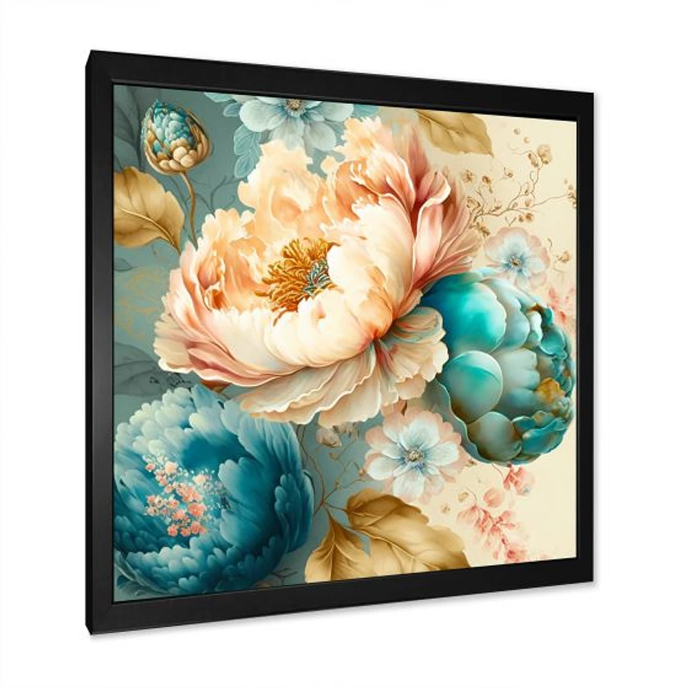 Multi-Color Blooming Flowers V Wall Art