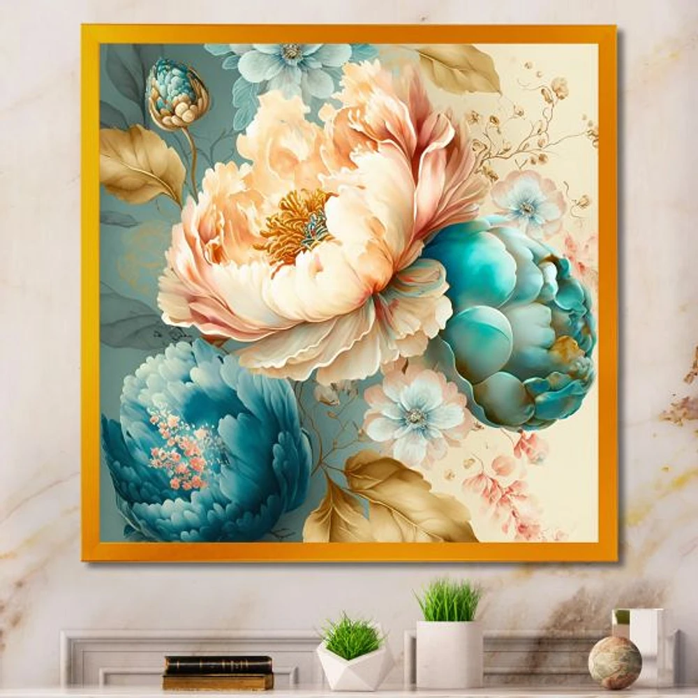 Multi-Color Blooming Flowers V Wall Art