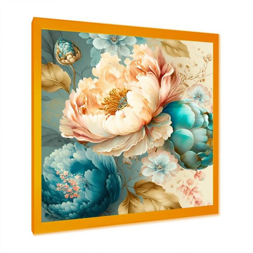 Multi-Color Blooming Flowers V Wall Art