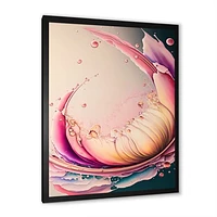 Multicolor Liquid Ink Tulip Flowers IV Wall Art