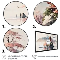 Japanese Landscape Watercolor I Wall Art