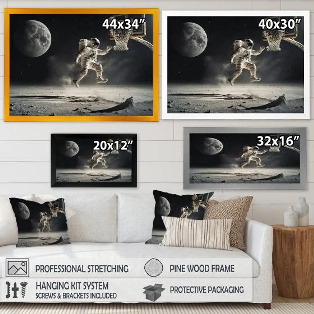 Easy Point On The Moon I Wall Art