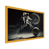 Soccer On The Moon Wall Art