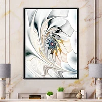 White Stained Glass  Wall Art Canvas