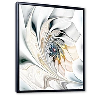 White Stained Glass  Wall Art Canvas