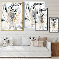 White Stained Glass  Wall Art Canvas