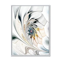 White Stained Glass  Wall Art Canvas