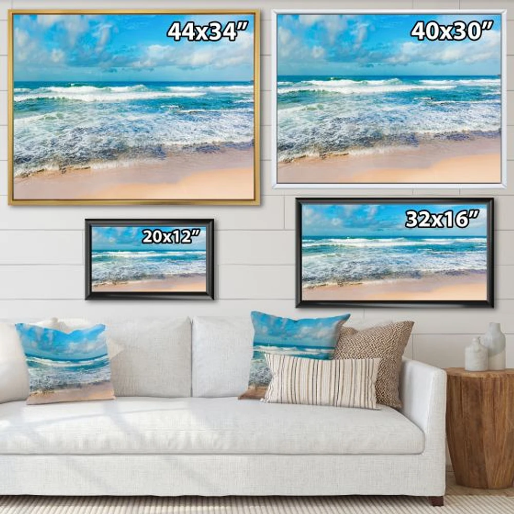 indian Ocean Panoramic View  Canvas Art