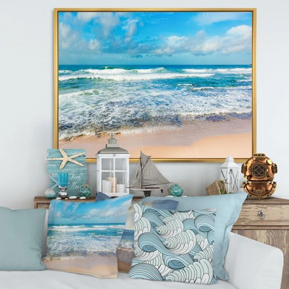 indian Ocean Panoramic View  Canvas Art