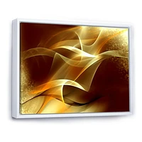 Light Yellow Abstract Fractal Design  Canvas Art