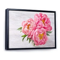 Bunch of Peony Flowers Vase  Wall Art