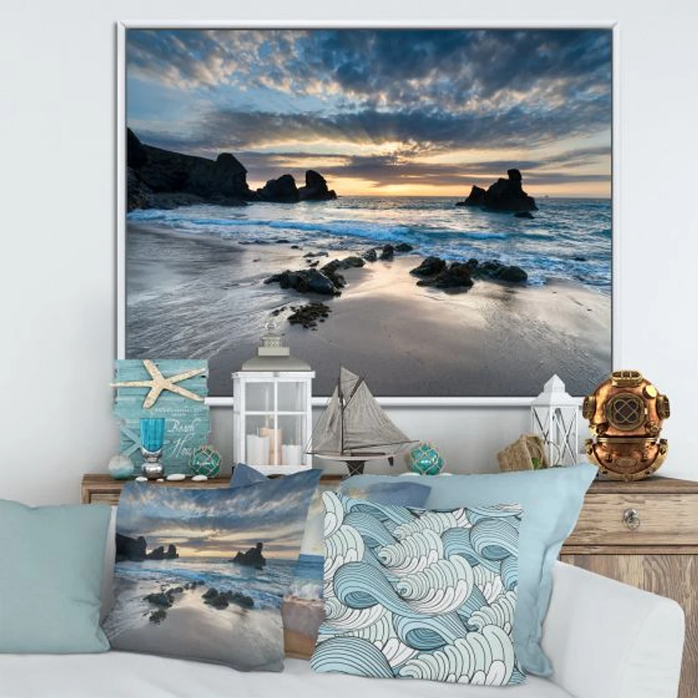 Beautiful Porthcothan Bay Canvas Wall Art